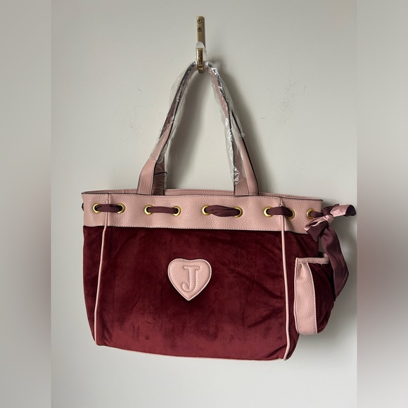 Juicy UK Daydreamer Y2K Burgundy & Pink Handbag Sold Out - Picture 8 of 14